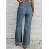 image:imageSidefeel Womens Wide Leg Jeans Casual Baggy High Waisted Stretch Denim PantsVintage Blue