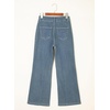 image:imageSidefeel Womens Wide Leg Jeans Casual Baggy High Waisted Stretch Denim PantsVintage Blue