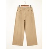 image:imageSidefeel Womens Wide Leg Jeans High Waisted Stretchy Baggy Front Seam Denim PantsKhaki