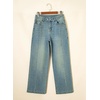 image:imageSidefeel Womens Wide Leg Jeans High Waisted Stretchy Baggy Front Seam Denim PantsLight Retro Blue
