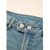 image:imageSidefeel Womens Wide Leg Jeans High Waisted Stretchy Baggy Front Seam Denim PantsLight Retro Blue