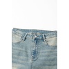 image:imageSidefeel Womens Wide Leg Jeans High Waisted Stretchy Capri PantsLight Retro Blue