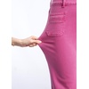image:imageSidefeel Womens Wide Leg Jeans High Waisted Tummy Control Stretchy Pockets Front Straight Leg JeansRose Red