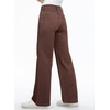 image:imageSidefeel Womens Wide Leg Jeans High Waisted Tummy Control Stretchy Straight Leg Elastic Waist Trendy Denim PantsChicory Coffee