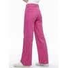 image:imageSidefeel Womens Wide Leg Jeans High Waisted Tummy Control Stretchy Straight Leg Elastic Waist Trendy Denim PantsRose Red