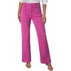 image:imageSidefeel Womens Wide Leg Jeans High Waisted Tummy Control Stretchy Pockets Front Straight Leg JeansRose Red