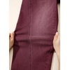 image:imageSidefeel Barrel Jeans for Women High Waisted Wide Leg Baggy Stretchy Trendy Raw Rolled Hem Capri Cropped Ankle Denim PantsBurgundy
