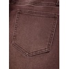 image:imageSidefeel Barrel Jeans for Women High Waisted Wide Leg Baggy Stretchy Trendy Raw Rolled Hem Capri Cropped Ankle Denim PantsCoffee