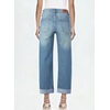 image:imageSidefeel Barrel Jeans for Women High Waisted Wide Leg Baggy Stretchy Trendy Raw Rolled Hem Capri Cropped Ankle Denim PantsVintage Blue