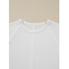 image:imageSidefeel Long Sleeve Shirts for Women Crewneck Ribbed Knit Raw Hem Raglan Tops Casual Slim Fitted Basic TeesWhite