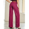 image:imageSidefeel Womens Baggy Wide Leg Jeans High Waisted Straight Leg Spring Outfits Denim PantsRacing Red