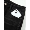 image:imageSidefeel Womens Bootcut Jeans High Waisted Flare Stretchy Bell Bottom Denim Pants with PocketsBlack
