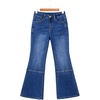 image:imageSidefeel Womens Bootcut Jeans High Waisted Flare Stretchy Bell Bottom Denim Pants with PocketsBluing