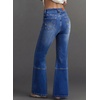 image:imageSidefeel Womens Bootcut Jeans High Waisted Flare Stretchy Bell Bottom Denim Pants with PocketsBluing