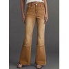 image:imageSidefeel Womens Bootcut Jeans High Waisted Flare Stretchy Bell Bottom Denim Pants with PocketsBrown