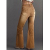 image:imageSidefeel Womens Bootcut Jeans High Waisted Flare Stretchy Bell Bottom Denim Pants with PocketsBrown