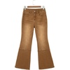 image:imageSidefeel Womens Bootcut Jeans High Waisted Flare Stretchy Bell Bottom Denim Pants with PocketsBrown