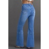 image:imageSidefeel Womens Bootcut Jeans High Waisted Flare Stretchy Bell Bottom Denim Pants with PocketsLight Blue