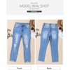 image:imageSidefeel Womens Boyfriend Jeans Stretchy Ripped Distressed Zimbaplatinum Denim PantsSky Blue