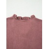 image:imageSidefeel Womens Corduroy Shirts Button Down Long Sleeve Ruffle V Neck Blouses TopMineral Red
