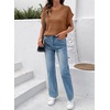 image:imageSidefeel Womens Crochet Tops for Women Cap Sleeve Knitted Summer Sweater Pullover Cute Beach Vacation ClothesCoffee