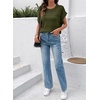 image:imageSidefeel Womens Crochet Tops for Women Cap Sleeve Knitted Summer Sweater Pullover Cute Beach Vacation ClothesGreen