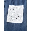 image:imageSidefeel Womens Denim Shirt Button Down Long Sleeve Jean Shirt Shackt with Lace Pocket Denim TopBluing