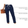 image:imageSidefeel Womens High Waist Jeans Classic Tapered Joggers JeansBlue