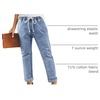 image:imageSidefeel Womens High Waist Jeans Classic Tapered Joggers JeansSky Blue