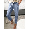 image:imageSidefeel Womens High Waist Jeans Classic Tapered Joggers JeansSky Blue