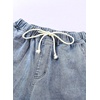 image:imageSidefeel Womens High Waist Jeans Classic Tapered Joggers JeansSky Blue