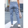 image:imageSidefeel Womens High Waist Jeans Classic Tapered Joggers JeansSky Blue