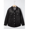 image:imageSidefeel Womens Jean Jacket Casual Long Sleeve Button Down Oversized Denim Jacket Trendy Fall OutfitsBlack