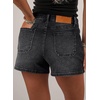 image:imageSidefeel Womens Jean Shorts High Waisted Stretchy Casual Drawstring Denim Shorts with PocketsBlack