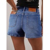 image:imageSidefeel Womens Jean Shorts High Waisted Stretchy Casual Drawstring Denim Shorts with PocketsBlue