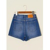 image:imageSidefeel Womens Jean Shorts High Waisted Stretchy Casual Drawstring Denim Shorts with PocketsBlue