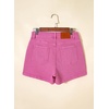 image:imageSidefeel Womens Jean Shorts High Waisted Stretchy Casual Drawstring Denim Shorts with PocketsHot Pink