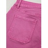 image:imageSidefeel Womens Jean Shorts High Waisted Stretchy Casual Drawstring Denim Shorts with PocketsHot Pink