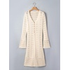 image:imageSidefeel Womens Long Cardigans Crochet Duster Button Up Bell Long Sleeve Trendy Fall Lightweight SweatersBeige