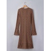 image:imageSidefeel Womens Long Cardigans Crochet Duster Button Up Bell Long Sleeve Trendy Fall Lightweight SweatersCoffee