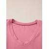image:imageSidefeel Womens V Neck Summer Tops Ruffle Sleeveless Slim Fit T Shirts Casual Blouses 2026Pink