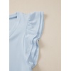 image:imageSidefeel Womens V Neck Summer Tops Ruffle Sleeveless Slim Fit T Shirts Casual Blouses 2026Sky Blue