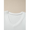 image:imageSidefeel Womens V Neck Summer Tops Ruffle Sleeveless Slim Fit T Shirts Casual Blouses 2026White
