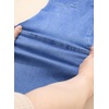 image:imageSidefeel Womens Wide Leg Jeans High Waisted Elastic Stretchy Straight Leg Trendy Drawstring Baggy Pull On Denim PantsIceland Blue