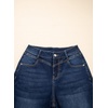 image:imageSidefeel Womens Wide Leg Jeans High Waisted Straight Leg Stretchy Denim Pants with PocketsBluing
