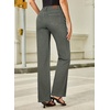 image:imageSidefeel Womens Wide Leg Jeans High Waisted Straight Leg Stretchy Denim Pants with PocketsGreen