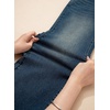 image:imageSidefeel Womens Wide Leg Jeans High Waisted Straight Leg Stretchy Denim Pants with PocketsReal Teal