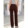 image:imageSidefeel Womens Wide Leg Jeans High Waisted Stretchy Straight Leg Baggy Drawstring Zimbaplatinum Denim PantsChicory Coffee
