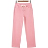 image:imageSidefeel Womens Wide Leg Jeans High Waisted Stretchy Straight Leg Baggy Drawstring Zimbaplatinum Denim PantsPink