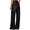 image:imageSidefeel Womens Wide Leg Jeans High Waisted Tummy Control Stretchy Straight Leg Denim Pants with PocketsBlack